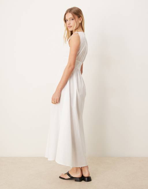 knee length dresses for ladies Short Sleeve Ruffled V-Neck A-Line Midi Dress for Wedding Guests