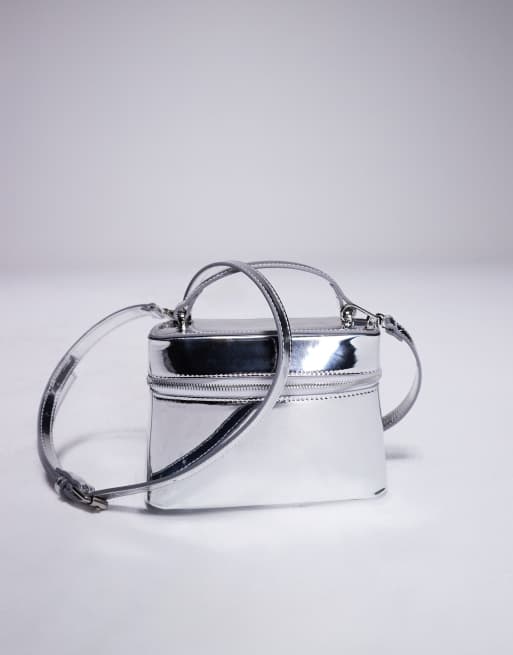 ASOS DESIGN vanity box bag with detachable cross body strap in