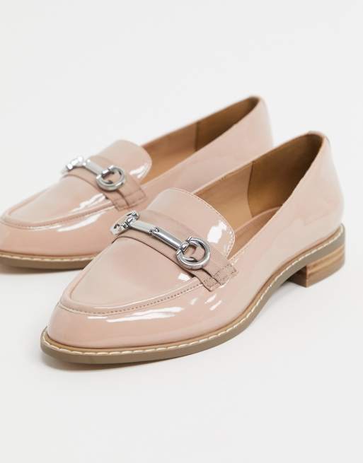 ASOS DESIGN – Vapor – Loafer aus Lack mit Trensendetail in Beige, weite Passform, 2 von 4