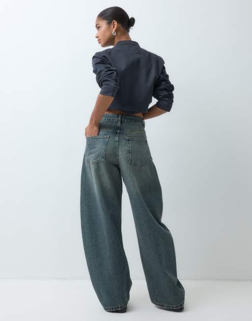 ASOS DESIGN vaquero barrel de corte extremo con lavado vintage, 5 de 5