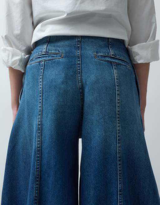 ASOS DESIGN vaquero barrel de pernera extra ancha en azul medio vintage, 5 de 5