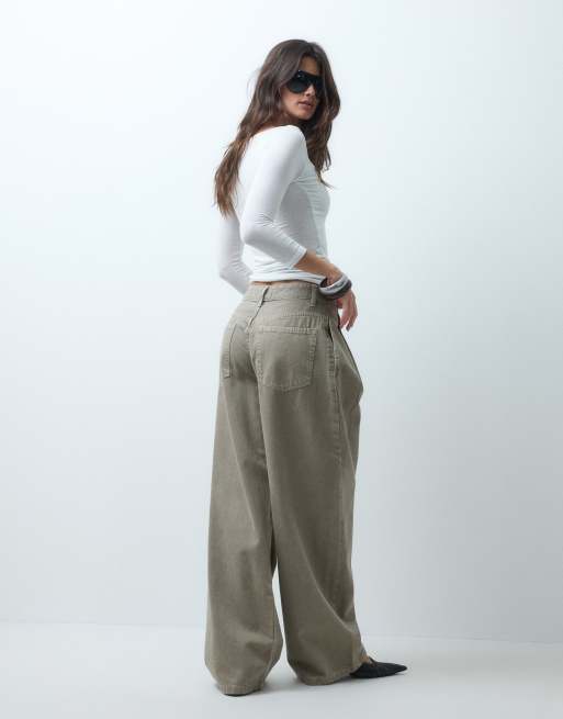 ASOS DESIGN - vaquero con pliegues delanteros y corte horseshoe en piedra, 3 de 5