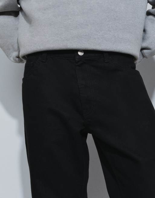 ASOS DESIGN - vaquero negro de corte holgado, 4 de 5