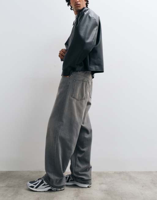 ASOS DESIGN - vaqueros baggy en gris lavado, 3 de 5