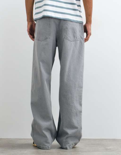 ASOS DESIGN - vaqueros baggy en gris lavado, 5 de 5