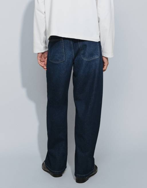 ASOS DESIGN - Vaqueros baggy en índigo crudo con botones vistos, 5 de 5