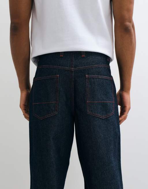 ASOS DESIGN - Vaqueros baggy en índigo crudo, 5 de 5