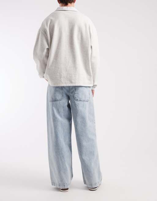 ASOS DESIGN - vaqueros baggy extragrandes en azul lavado medio, 3 de 5