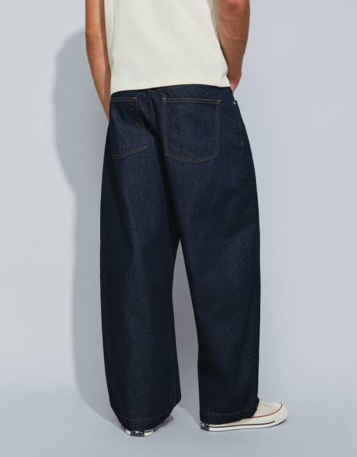 ASOS DESIGN - Vaqueros barrel leg en índigo, 2 de 5