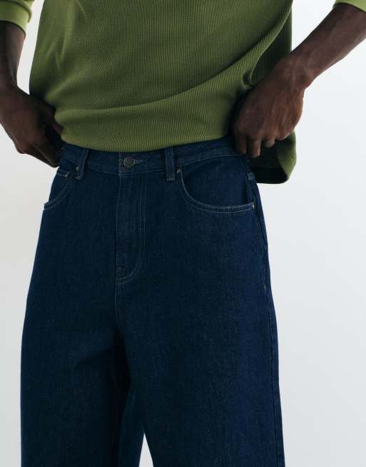 ASOS DESIGN vaqueros cocoon en azul lavado medio, 4 de 5