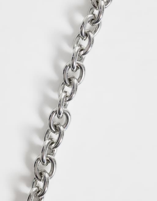 ASOS DESIGN - Vaqueros con cadena de eslabones en plata, 3 de 4