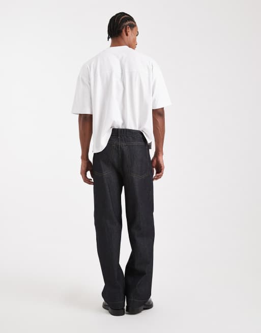 ASOS DESIGN - vaqueros holgados de tejido grueso en índigo de la colección Design, 3 de 5