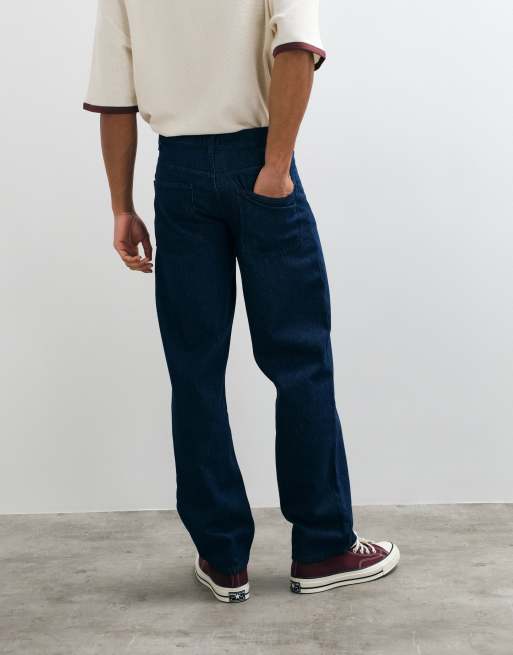 ASOS DESIGN vaqueros holgados en índigo crudo, 2 de 10