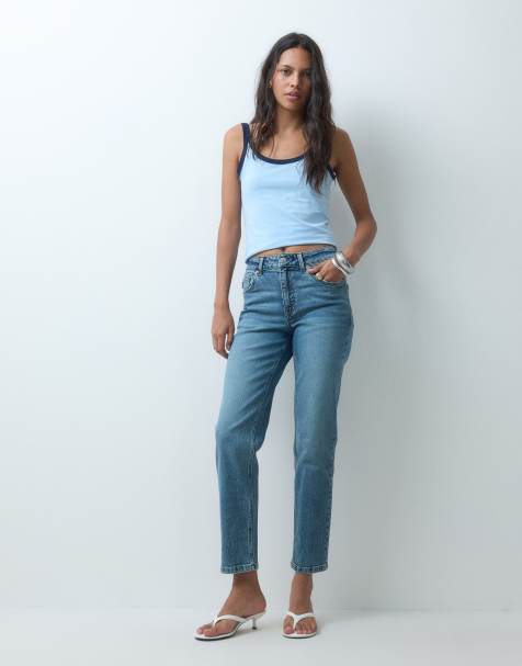 ASOS DESIGN - Vaqueros mom de corte slim con lavado vintage - view 1