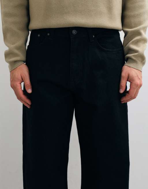 ASOS DESIGN - vaqueros slim barrel negros, 2 de 5