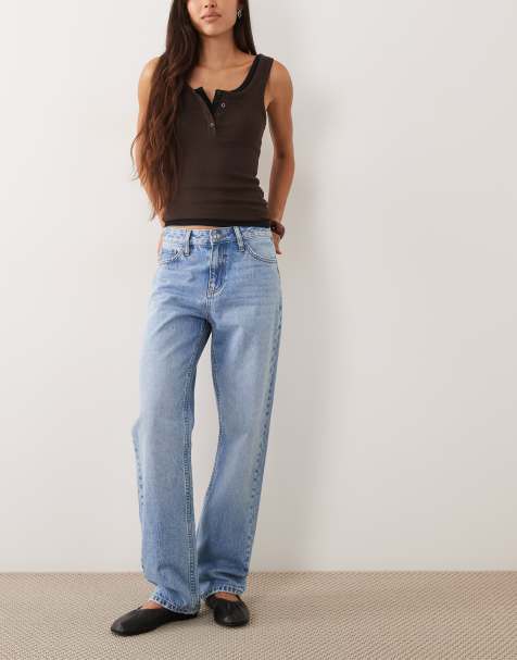 ASOS DESIGN - vaqueros slim fit de pernera recta con lavado bleach - view 1