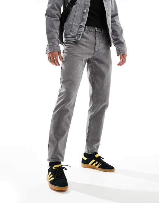 ASOS DESIGN - Vaqueros tapered fit en gris lavado, 3 de 5