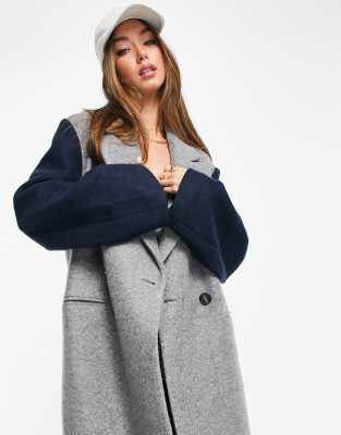 asos grey coat