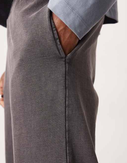 ASOS DESIGN - Vasket grå joggingbukser med lige ben, 5 af 5