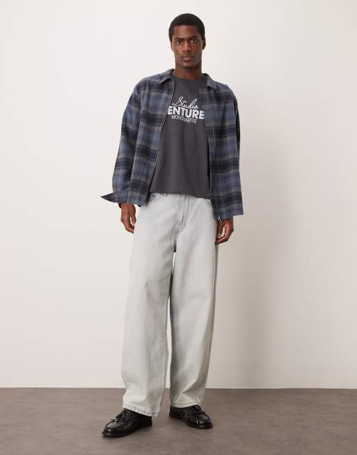 ASOS DESIGN - Vasket sort oversized T-shirt med print på brystet i firkantet pasform, 2 af 4