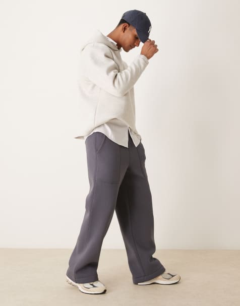 ASOS DESIGN - Vasket sorte posede joggingbukser - view 1