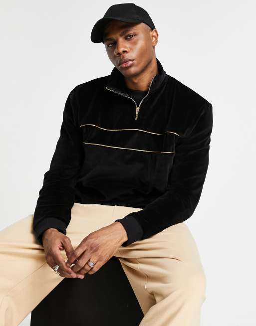 Mens deals velour pullover