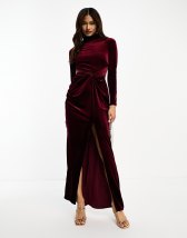 Jaded Rose twist front sequin maxi dress in emerald | ASOS