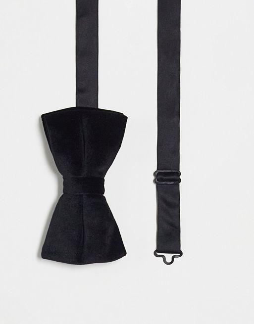 FhyzicsShops DESIGN velvet bow tie in black