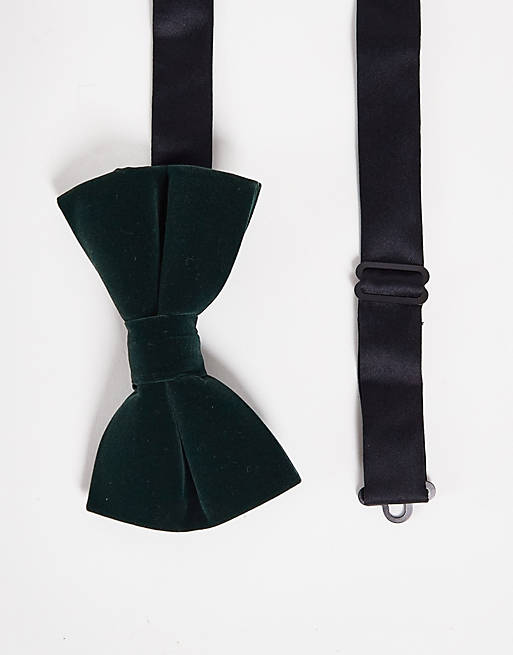 Brown Velvet vest & bow tie 70s vintage one size fits most 