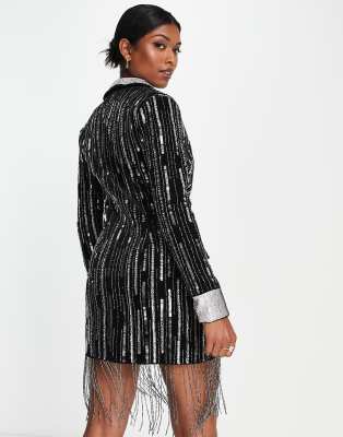 Black blazer 2024 dress asos