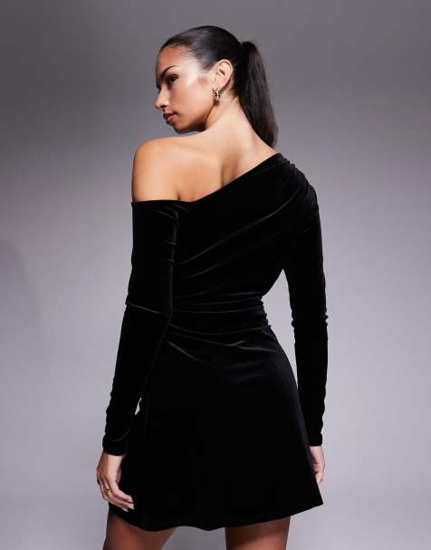 green emerald velvet dress Tera Velvet Long Sleeve Corset Mini Dress in Emerald Green