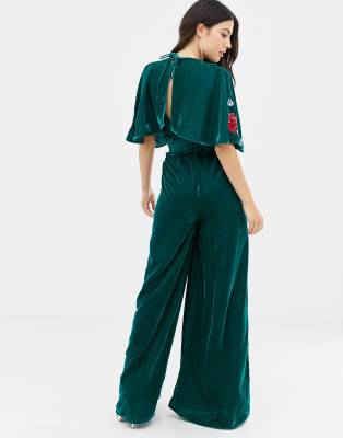 asos velvet jumpsuit