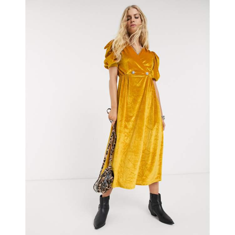 Asos ochre dress sale