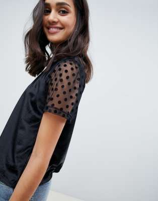 asos velvet top