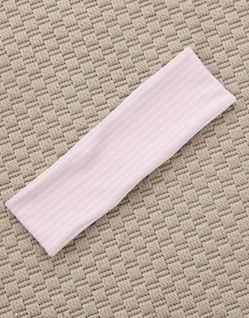 ASOS DESIGN vendbar jersey-hårbøjle i pink, 2 af 3