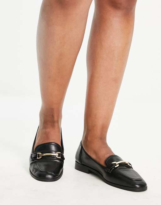 ASOS DESIGN - Verity - Mocassini neri a pianta larga con finiture, 4 di 4