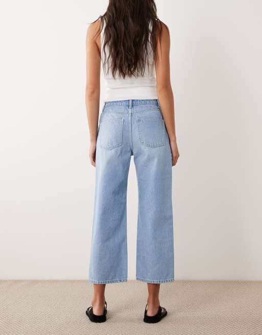 ASOS DESIGN – Verkürzte Straight Jeans in Bleach-Waschung, 2 von 5