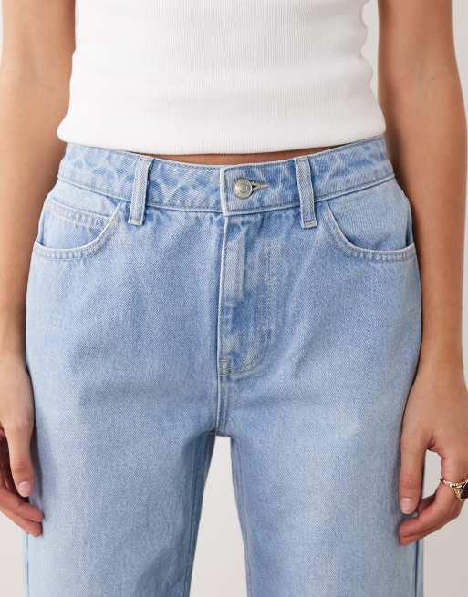 ASOS DESIGN – Verkürzte Straight Jeans in Bleach-Waschung, 5 von 5