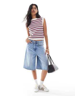 Asos Design Vertical Stripe Knit Tank