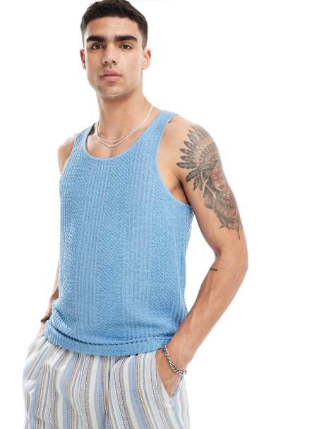 ASOS DESIGN vest in blue  - view 1