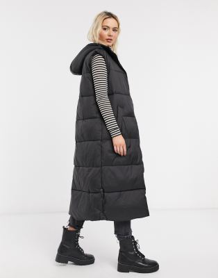 maxi puffer vest