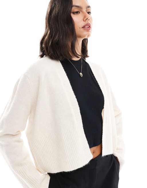ASOS DESIGN - Vest zonder sluiting in crème