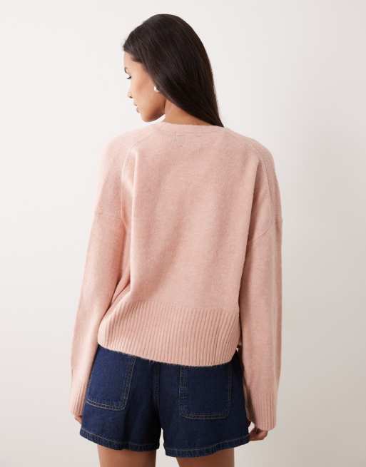 ASOS DESIGN - Vest zonder sluiting in lichtroze, 4 van 4