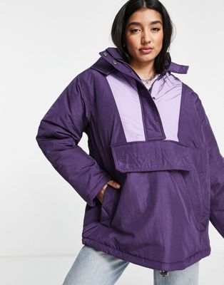 ASOS DESIGN overhead jacket in purple - ASOS Price Checker