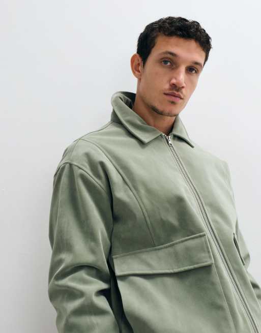 ASOS DESIGN veste bomber oversize verte, 2 de 5