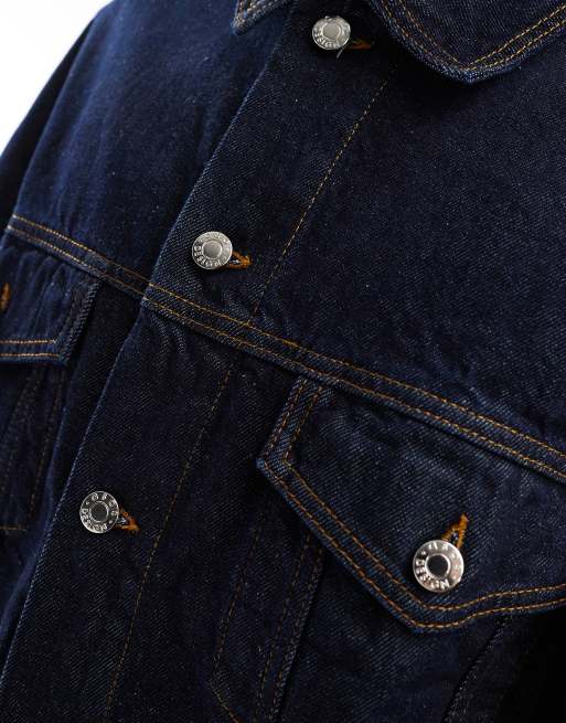 ASOS DESIGN - Veste camionneur oversize - Denim brut, 3 de 4