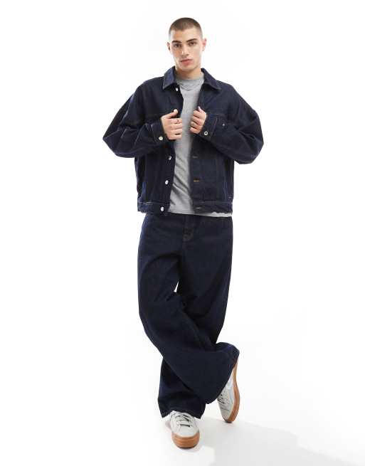 ASOS DESIGN - Veste camionneur oversize - Denim brut, 4 de 4