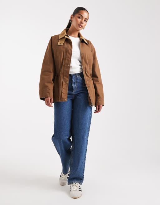 ASOS DESIGN - Veste cintrée à la taille - Biscuit, 4 de 4