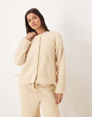 Veste confortable en polaire douce - Avoine-Neutre S