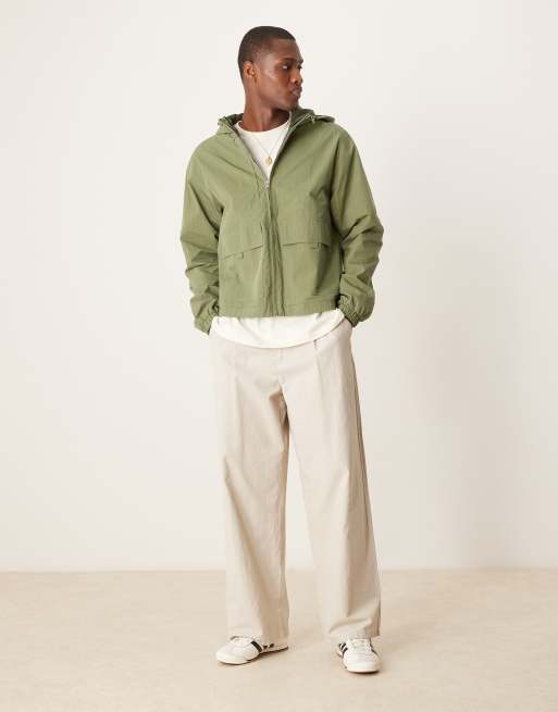 ASOS DESIGN - Veste coupe-vent à capuche - Kaki, 3 de 4